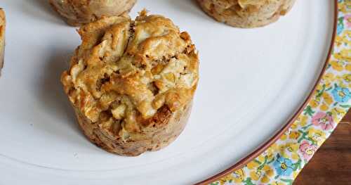 Muffins aux pommes (goûter, automne, sans lactose)