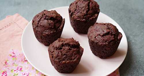 Muffins betterave-cacao (vegan)