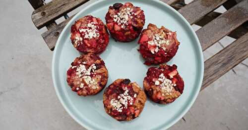 Muffins muesli aux fruits rouges (vegan)