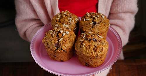 Muffins tournesol et chocolat (vegan)