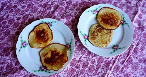 Pancakes à la banane (sans lactose, sans gluten...mais avec des oeufs!)