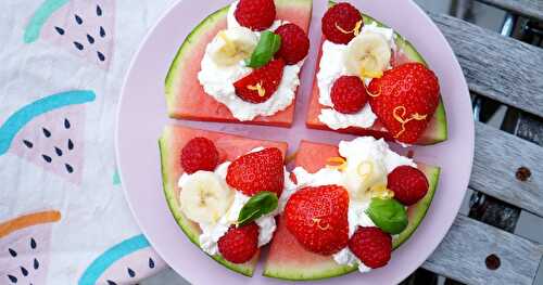 Pastèque comme une tarte aux fruits!