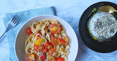 Pâtes maison aux dernières tomates norvégiennes