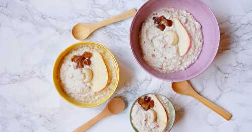 Petite crème cajou-pomme-dattes-huile essentielle d'orange (vegan, sans gluten, petit-déjeuner, huiles essentielles)