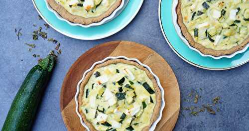 Petites quiches courgette-menthe-feta (amap, estival, veggie)