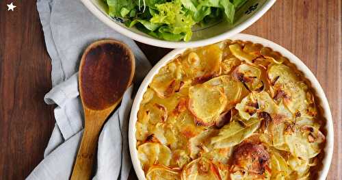 Pommes de terre boulangères (amap, sans gluten, vegan)