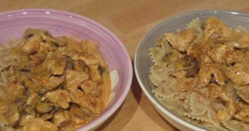 Poulet Stroganoff à ma sauce!