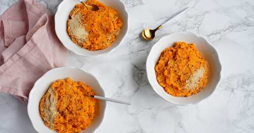 Purée carottes-quinoa (amap, sans gluten, vegan)