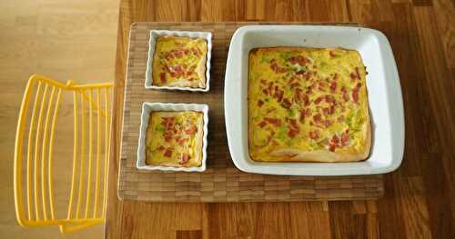 Quiche au chou pointu et au jambon