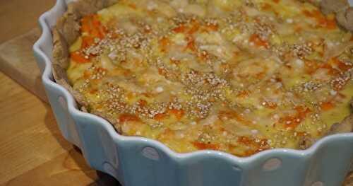 Quiche carottes-panais-parmesan