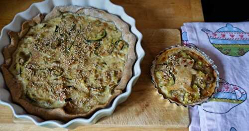 Quiche courgettes-thon-olives vertes
