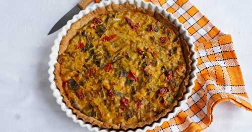 Quiche poireaux-tomates séchées (sans lactose)