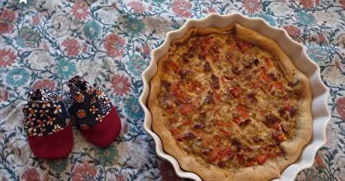 Quiche poivron-thon-tomates séchées