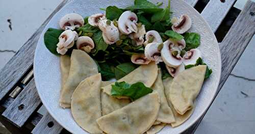 Ravioli maison aubergines-ricotta