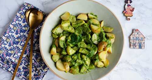 Salade de pommes de terre aux herbes (Alsace, amap, vegan, sans gluten)