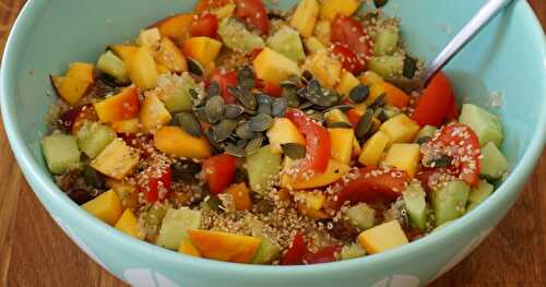 Salade quinoa-nectarines etc!