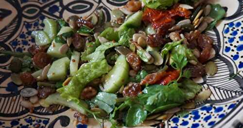 Salade toute verte (+j'ai plein de cerfeuil que je colle partout!)