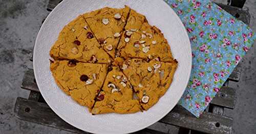 Scones patate douce-oignons-figues-noisettes (sans gluten, vegan)