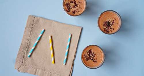 Smoothie cajou-cacao-dattes (vegan)