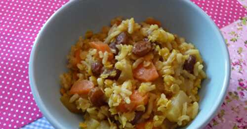 Sorte de curry de lentilles corail et de riz!