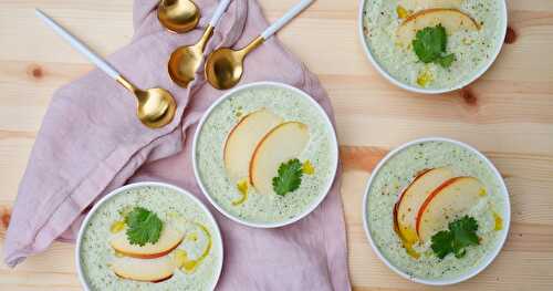 Soupe crue pomme, fenouil (vegan)
