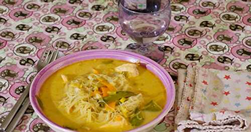 Soupe de poisson, saveurs asiatiques (miam!)+ we avec Céleste, Sophie et Jean