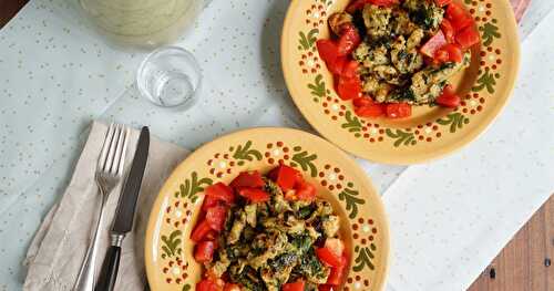 Spaetzle au basilic et aux tomates (Alsace, veggie, estival)