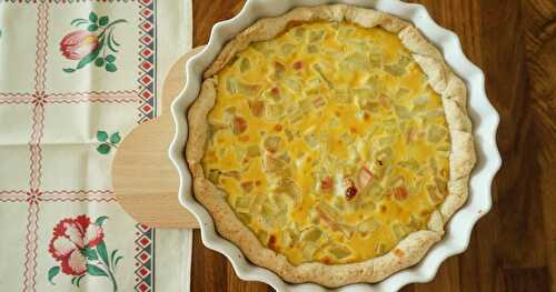 Tarte à la rhubarbe norvégienne