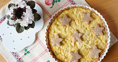 Tarte à la rhubarbe (sans lactose)