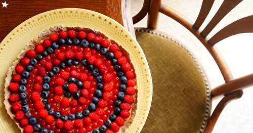 Tarte au citron et aux fruits rouges (sans gluten, dessert, été)