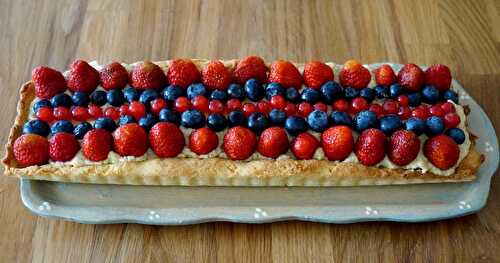 Tarte aux fruits rouges (sans gluten, sans lactose)