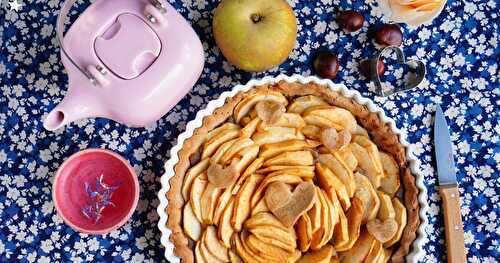 Tarte pommes-châtaignes (sans gluten, desserts, automne)