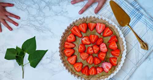 Tarte rhubarbe-fraise (IG bas, sans lactose)