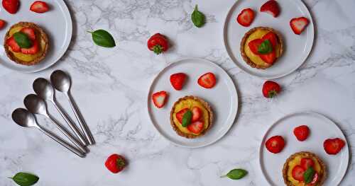 Tartelettes au citron et aux fraises (norvégiennes!)