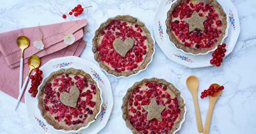 Tartelettes aux groseilles (tartes, sans gluten, vegan)