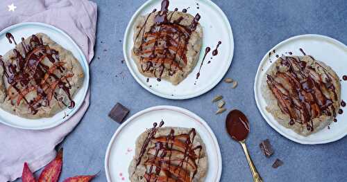 Tartelettes rustiques poires, cardamome, chocolat (sans gluten, tartes, desserts)