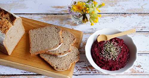 Tartinade betterave-raifort (vegan, Alsace)