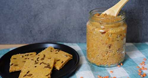 Tartinade lentilles-graines de tournesol-tomates séchées...(vegan, glutenfree)