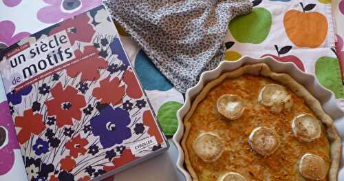 Une énième quiche : carottes râpées et chèvre