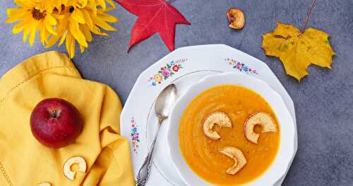 Velouté butternut-pommes (amap, soupe, vegan, automnal)