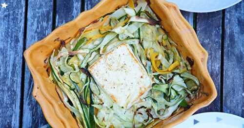 Feta et courgettes rôties (veggie, amap, estival, sans gluten)