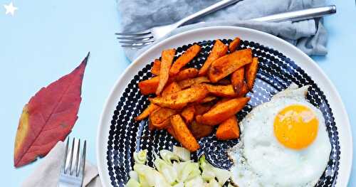 Frites de patates douces au paprika fumé (vegan, amap)