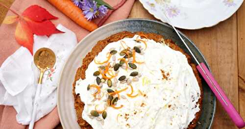 Gâteau à la carotte et aux épices (Alsace, dessert, sans oeuf)