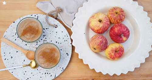 Compote pommes et cannelle (dessert, goûter, antigaspi)