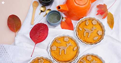 Tartelettes à la courge butternut et aux épices (vegan, dessert, automne)