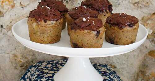 Muffins moelleux banane, chocolat, cuisson vapeur (sans gluten, sans oeuf)