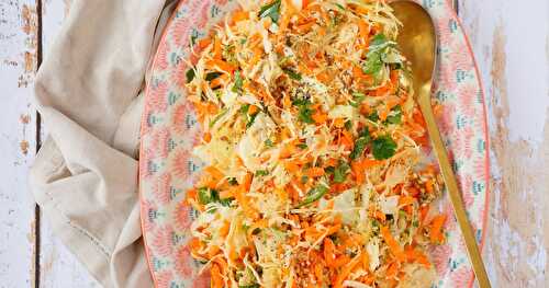 Salade chou, carottes, persil, graines (amap, vegan)