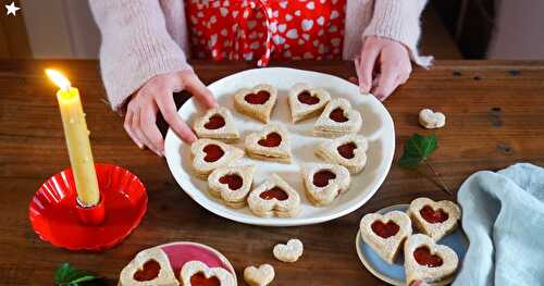 Biscuits coeurs (dessert, goûter, Alsace)