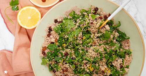 Couscous de sarrasin comme un taboulé printanier (vegan, sans gluten)