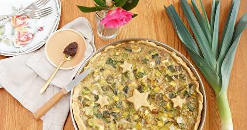 Quiche poireaux et tapenade (amap, veggie, sans lactose)